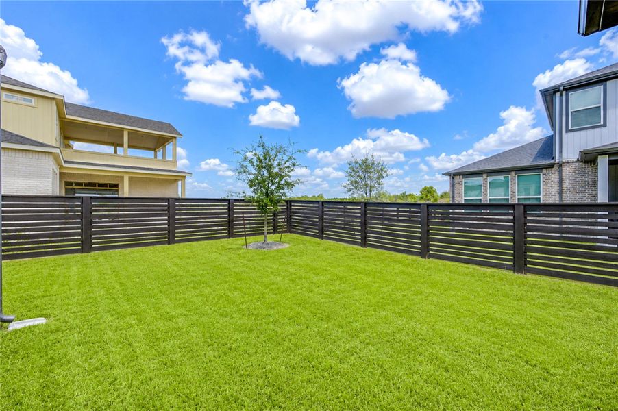 Exterior details and patio area of a home in Easthaven at Bridgeland Central, Cypress (Image 23).