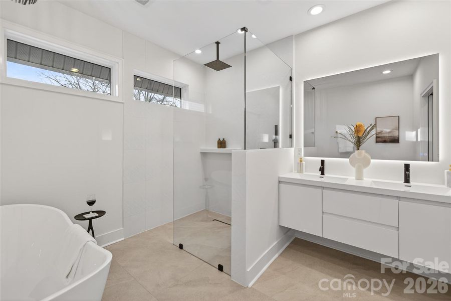 Furnished interior view inside a new home in , Charlotte (Image 18).