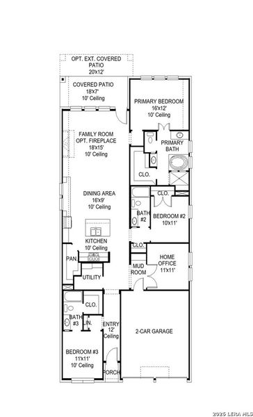 2D floor plan layout of this home in Kallison Ranch, San Antonio, TX (Image 2). 2D floor plan layout of this home in Kallison Ranch, San Antonio, TX (Image 2).