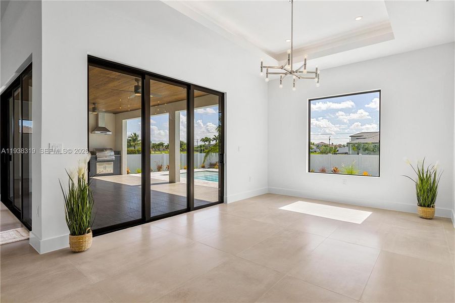 Enjoy meals in the FORMAL DINING AREA or the cozy island seating.