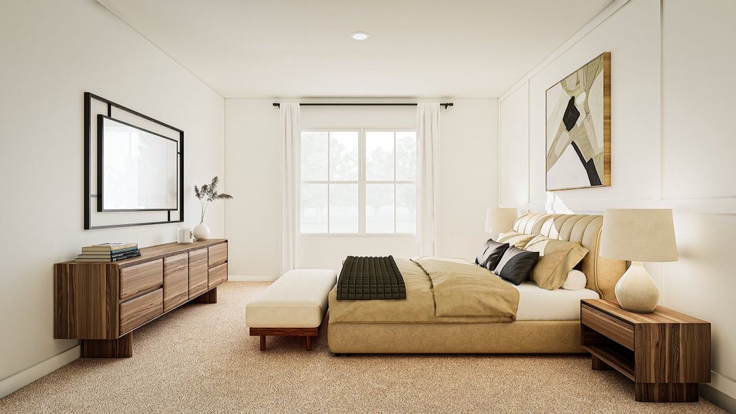 Plush carpet in primary suite