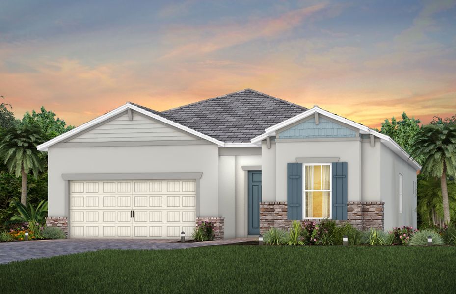 Exterior C2 with optional stone detailing