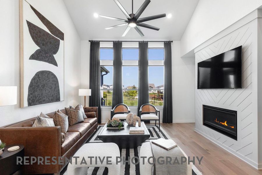 Furnished interior view inside a new home in Easton Park, Austin (Image 35).