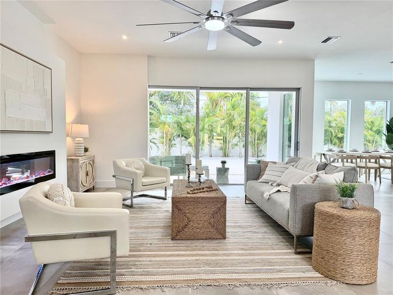 Furnished interior view inside a new home in , Sarasota (Image 9).