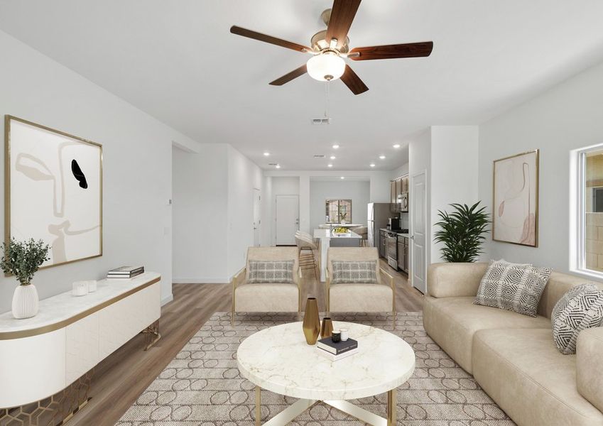 Representative furnished interior of a home built from the Bisbee by LGI Homes in Bisbee Ranch, Casa Grande (Image 4).