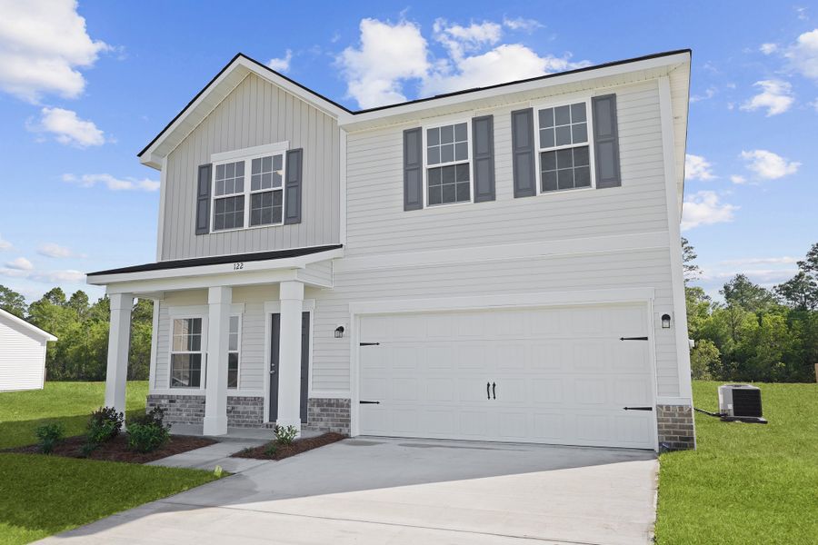 Representative exterior photo of a completed home built from the The Anderson by RTS Homes in The Pointe at Villages on Marne, Hinesville, GA (Image 24).