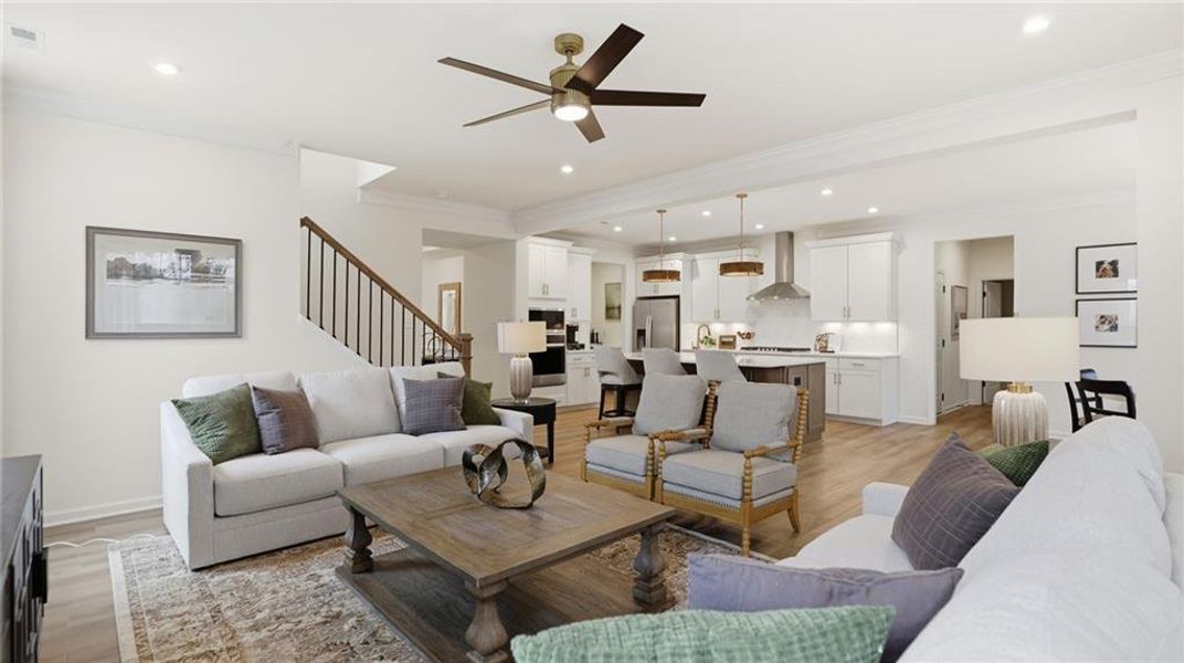 Furnished interior view inside a new home in , Dawsonville (Image 33).