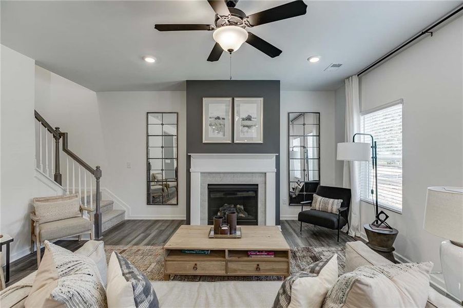 Furnished interior view inside a new home in Langston Reserve, Cartersville (Image 8). Furnished interior view inside a new home in Langston Reserve, Cartersville (Image 8).