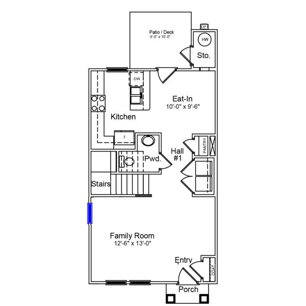 2D floor plan layout of this home in Haynes Park, Columbia, SC (Image 3).