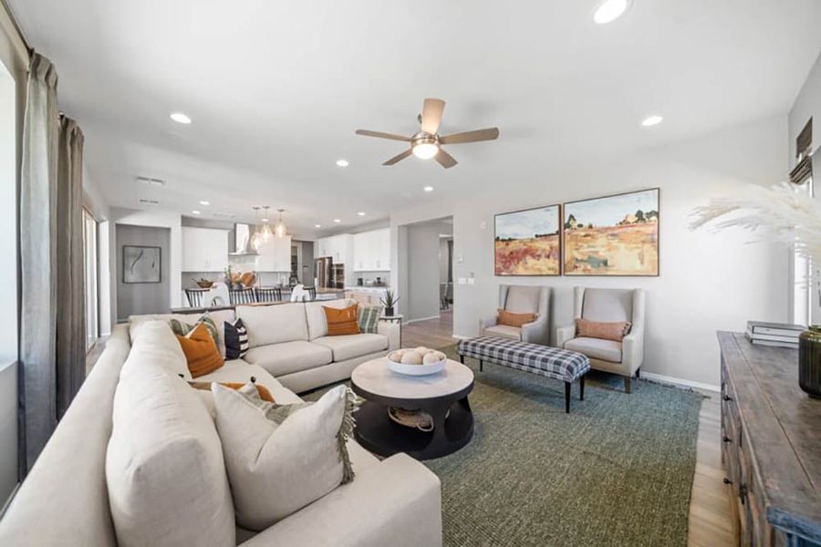 Furnished interior view inside a new home in Ovation at Meridian 55+, San Tan Valley (Image 13).