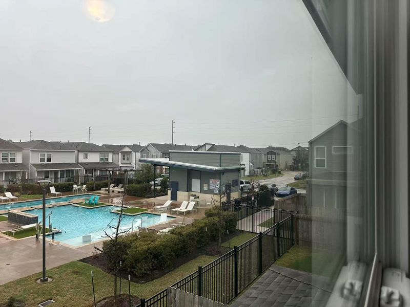 Pool view from 2 Bedrooms in 2nd Floor