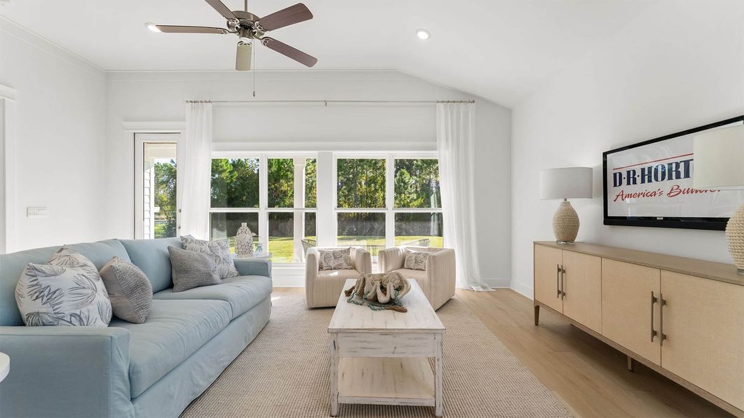 Furnished interior view inside a new home in Breakfast Point East Phase II, Panama City Beach (Image 14). Furnished interior view inside a new home in Breakfast Point East Phase II, Panama City Beach (Image 14).