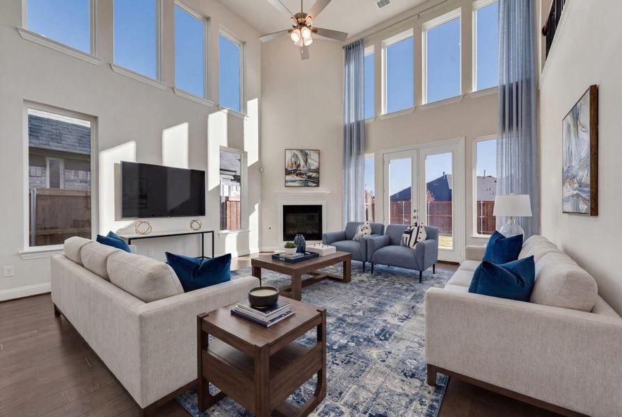 Furnished interior view inside a new home in Somercrest, Midlothian (Image 9).