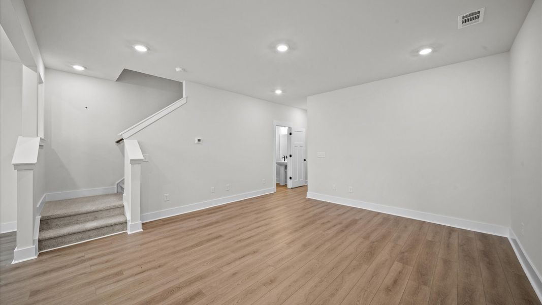 Spacious family room in two story townhome at Ransdell Pointe by DRB Homes in Spartanburg, SC Spacious family room in two story townhome at Ransdell Pointe by DRB Homes in Spartanburg, SC