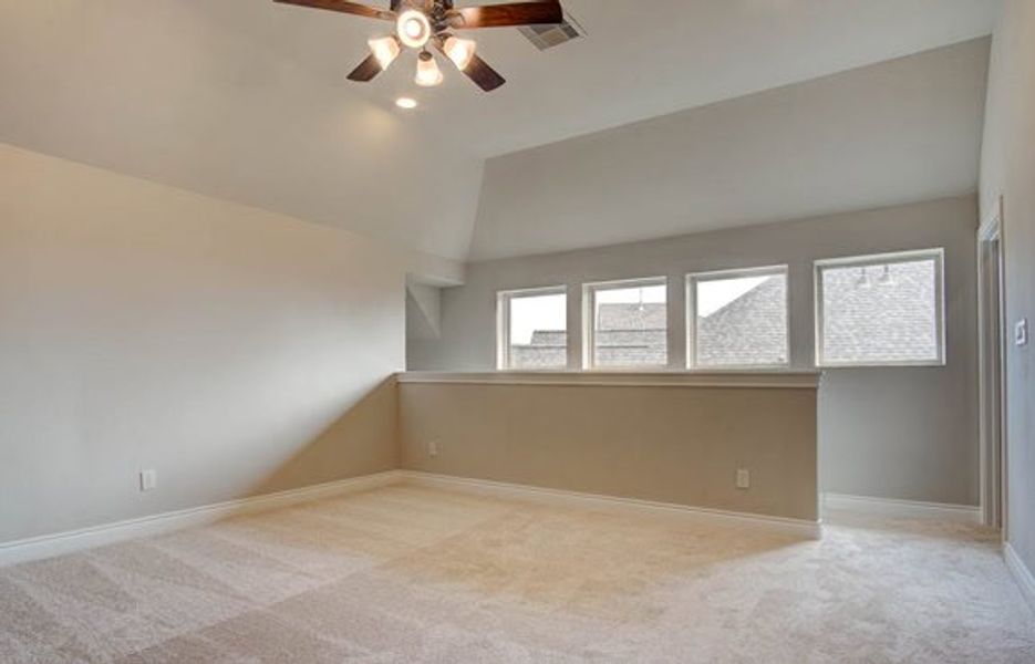 Representative unfurnished interior of a home built from the 3326 by Ravenna Homes in The Woodlands Hills 65′, Willis (Image 17).