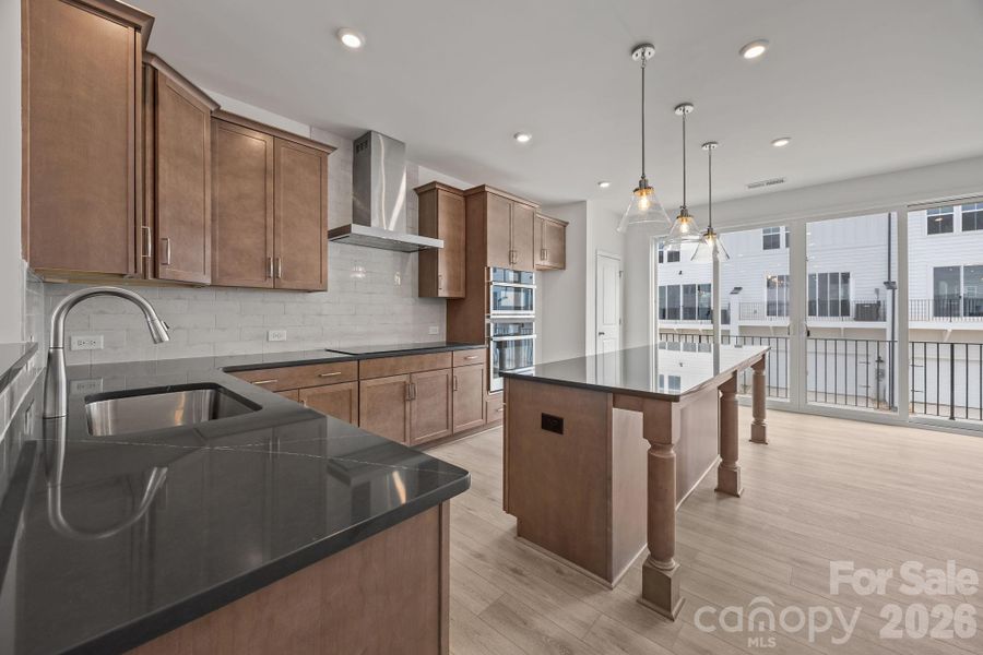 Furnished interior view inside a new home in The River District Townhomes, Charlotte (Image 7).
