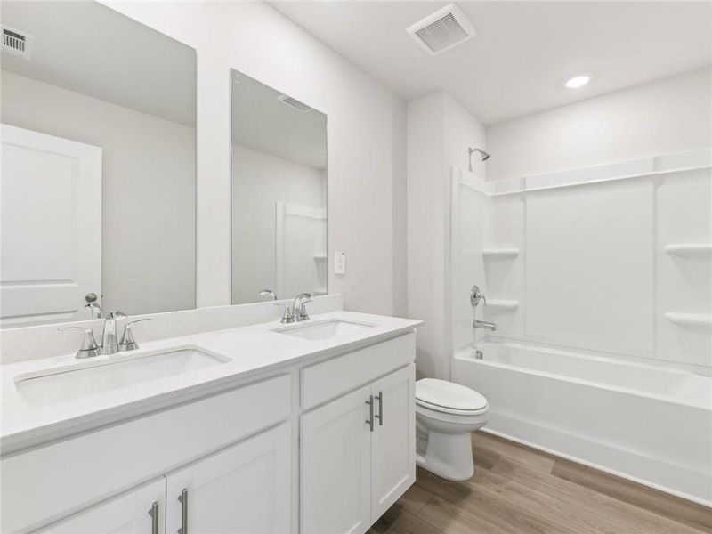 Furnished interior view inside a new home in Preserve at Mountain Creek, Pendergrass (Image 10).