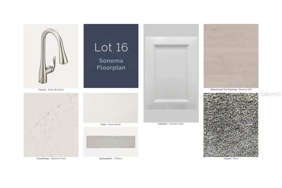 Sample of building materials used in homes in Eden at Crossprairie, St. Cloud (Image 4).