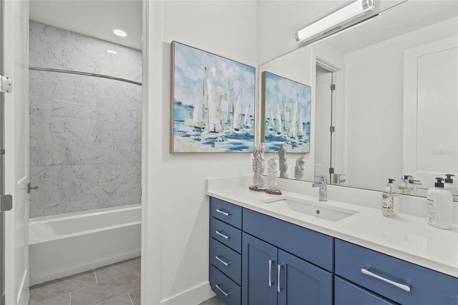 Furnished interior view inside a new home in , Sarasota (Image 43).