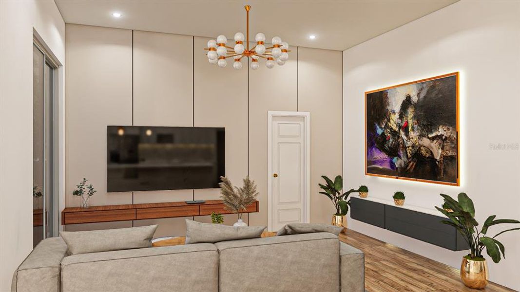 Furnished interior view inside a new home in , Lehigh Acres (Image 4). Furnished interior view inside a new home in , Lehigh Acres (Image 4).