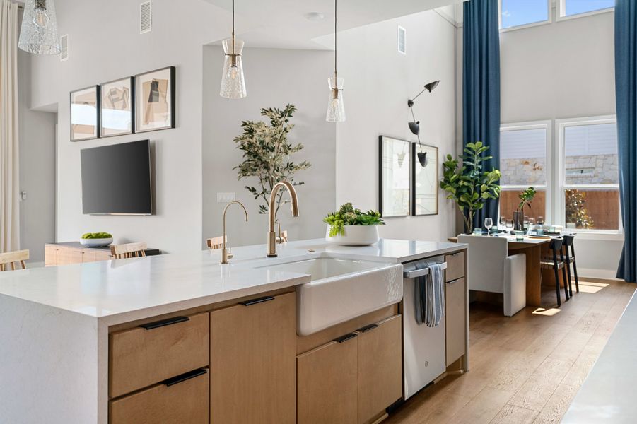 Furnished interior view inside a new home in Heritage, Dripping Springs (Image 15). Furnished interior view inside a new home in Heritage, Dripping Springs (Image 15).