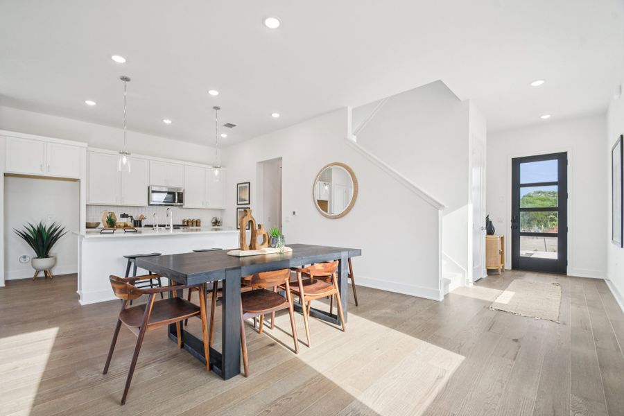 Representative furnished interior of a home built from the Noah by Risewell Homes in Novel, Austin (Image 8).