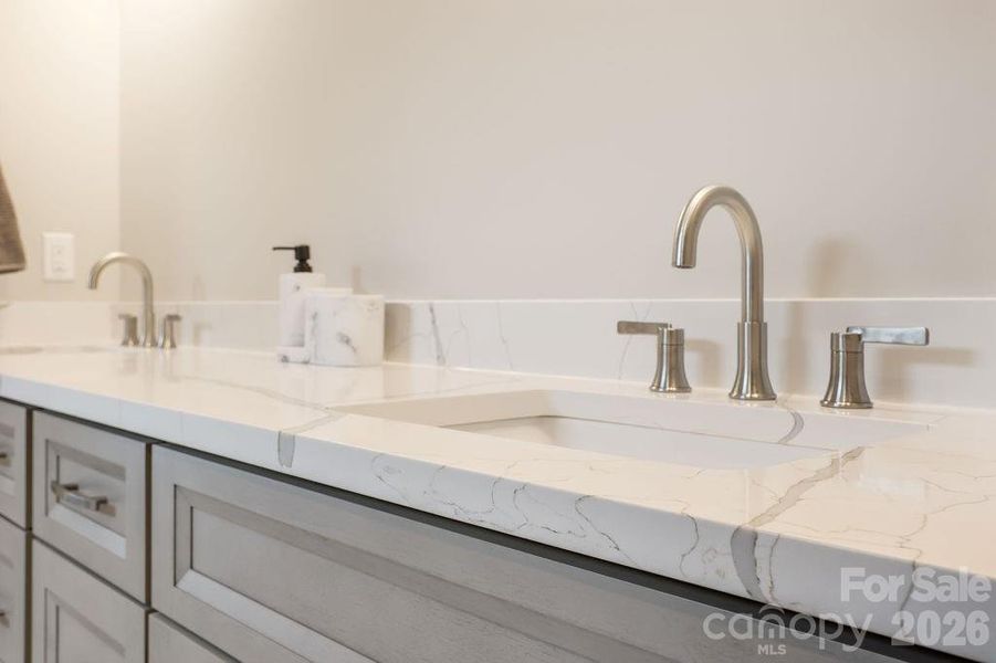 Quartz countertop.