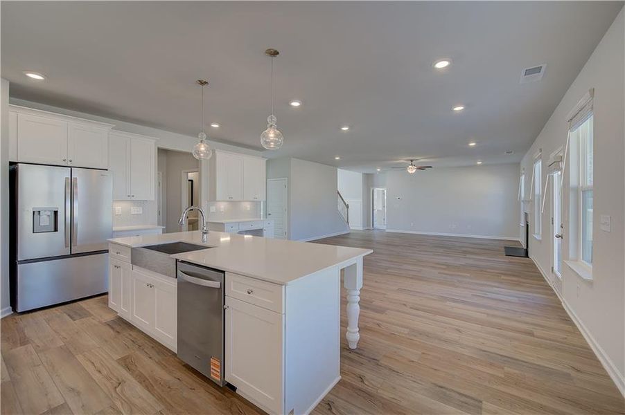 Furnished interior view inside a new home in Riverbend Overlook, Fayetteville (Image 7).
