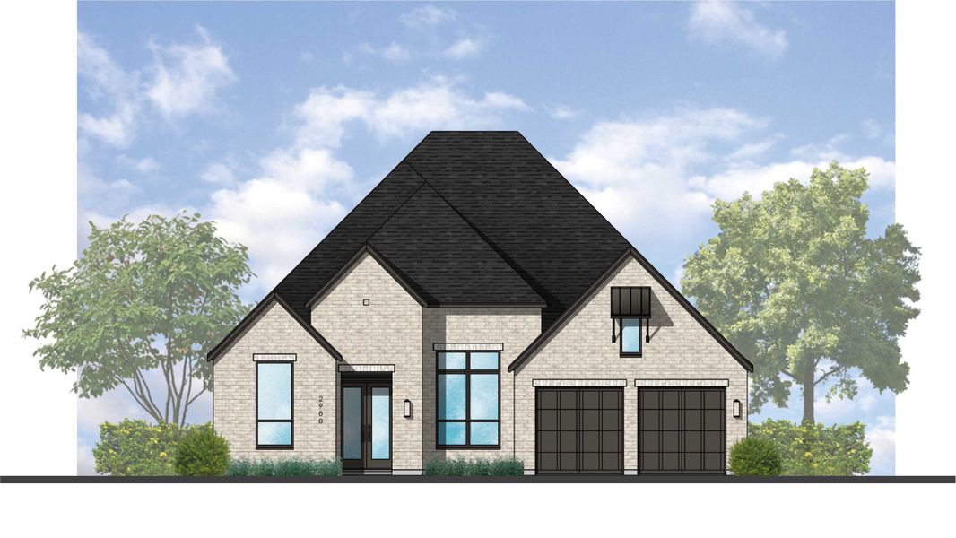 Representative rendering of the exterior for the 216 Plan by Highland Homes (Image 5). Representative rendering of the exterior for the 216 Plan by Highland Homes (Image 5).