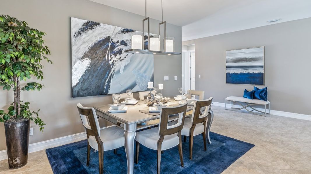 Furnished interior view inside a new home in Cape Coral Spot - Tradition, Cape Coral (Image 8).