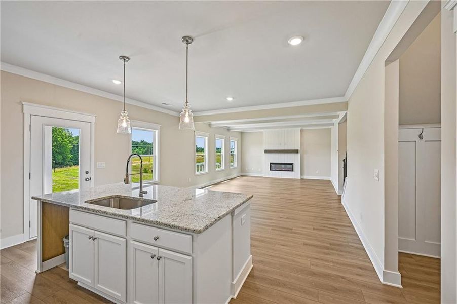 Furnished interior view inside a new home in Fowler Farms, Auburn (Image 17).