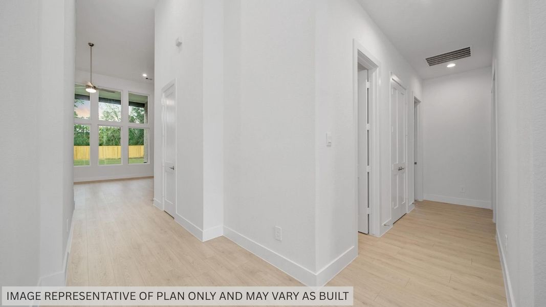 Representative unfurnished interior of a home built from the H60B by D.R. Horton in Butlers Bend Estates, Pinehurst (Image 19). Representative unfurnished interior of a home built from the H60B by D.R. Horton in Butlers Bend Estates, Pinehurst (Image 19).