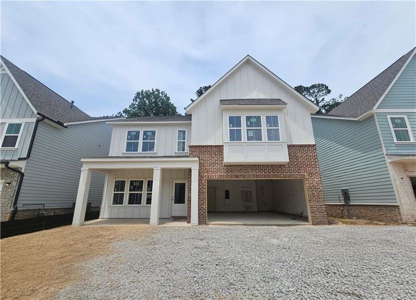 In-progress construction of a new home in Arbors at Richland Creek, Buford, GA (Image 35).