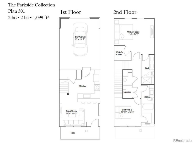 2D floor plan layout of this home in Newlin Crossing, Parker, CO (Image 3). 2D floor plan layout of this home in Newlin Crossing, Parker, CO (Image 3).