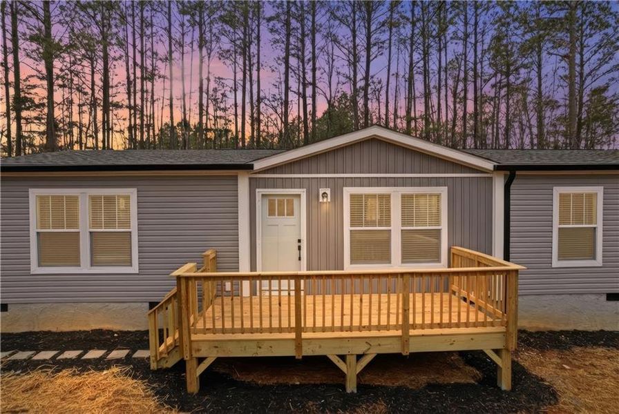 Exterior details and patio area of a home in , Ball Ground (Image 27).