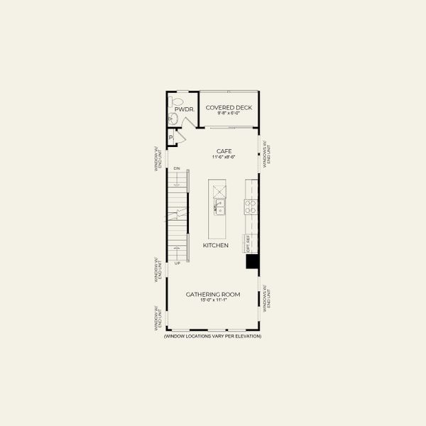 2D floor plan layout for the Evans by Pulte Homes in West End Heights, Charlotte, NC (Image 4).