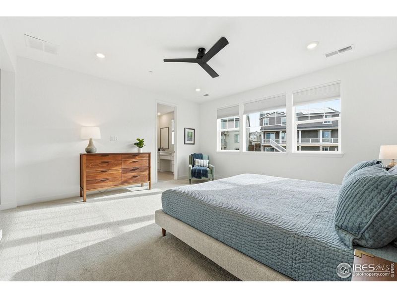 Furnished interior view inside a new home in Sunset Village, Erie (Image 19). Furnished interior view inside a new home in Sunset Village, Erie (Image 19).