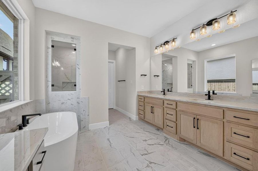Furnished interior view inside a new home in Pecan Square, Northlake (Image 12).