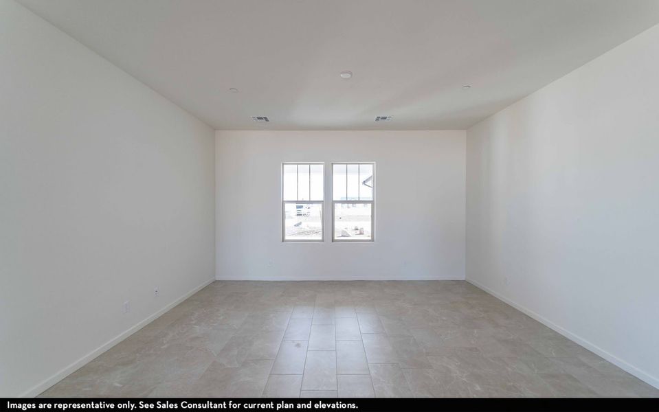Representative unfurnished interior of a home built from the The Meadow by CastleRock Communities in Heritage Pointe, Chino Valley (Image 7). Representative unfurnished interior of a home built from the The Meadow by CastleRock Communities in Heritage Pointe, Chino Valley (Image 7).