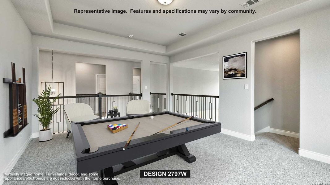 Furnished interior view inside a new home in Kallison Ranch, San Antonio (Image 4).