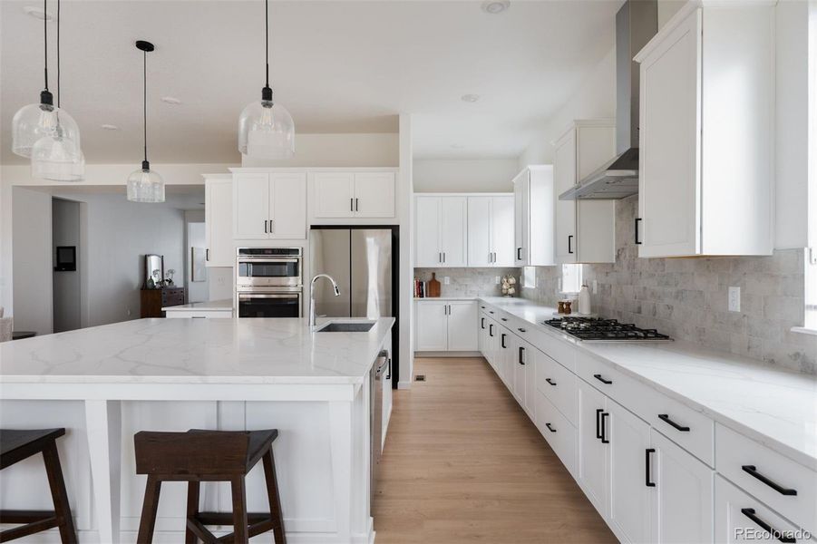 Furnished interior view inside a new home in Trailstone Destination Collection, Arvada (Image 5).
