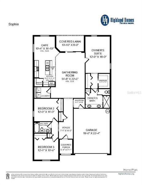 2D floor plan layout of this home in Bennah Oaks, Belleview, FL (Image 3).