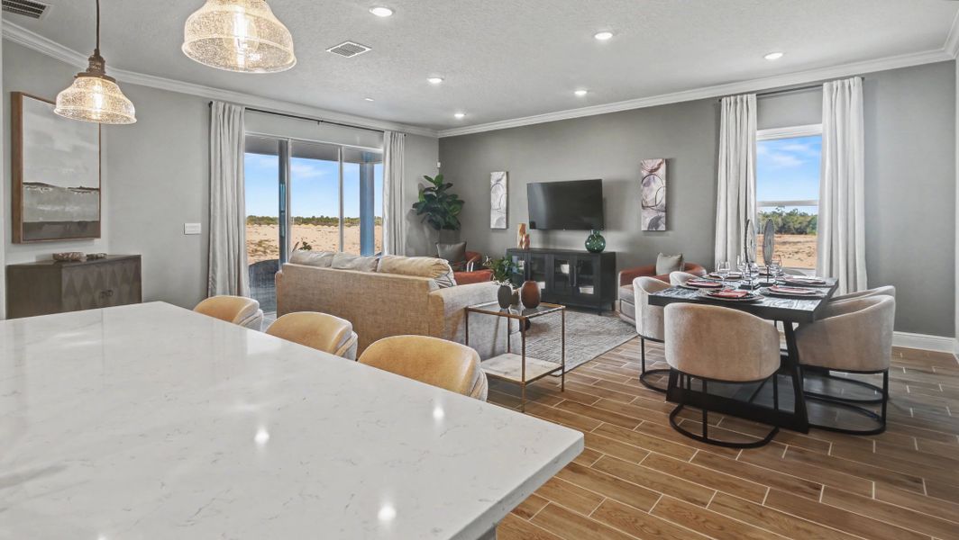 Representative furnished interior of a home built from the Sheffield by Maronda Homes in Crosswinds, Haines City (Image 16). Representative furnished interior of a home built from the Sheffield by Maronda Homes in Crosswinds, Haines City (Image 16).