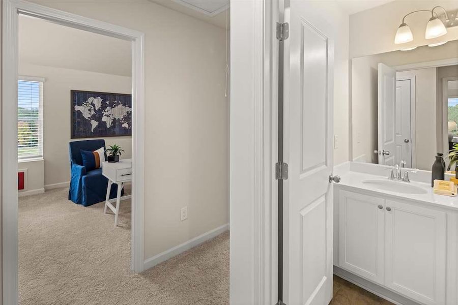 Furnished interior view inside a new home in Etowah Landing, Ball Ground (Image 23).