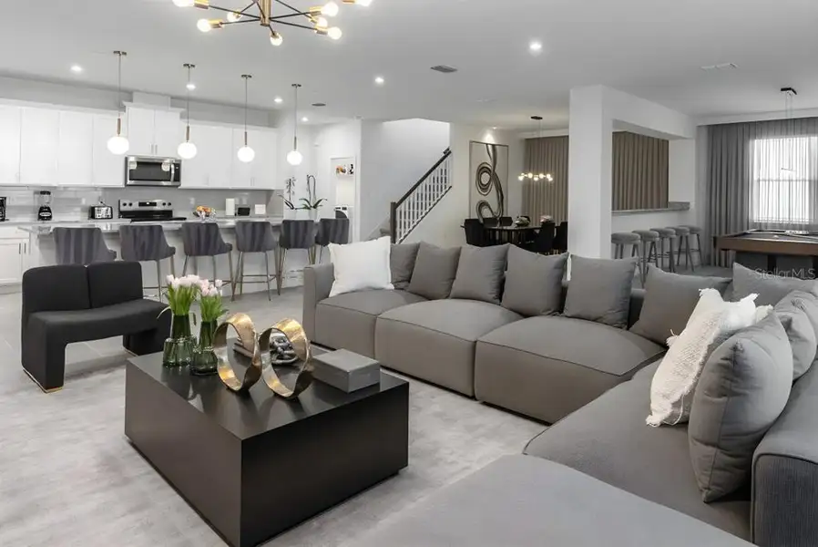 Furnished interior view inside a new home in , Davenport (Image 16).