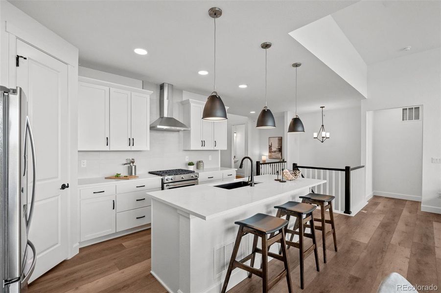 Furnished interior view inside a new home in Deer Creek, Littleton (Image 28).