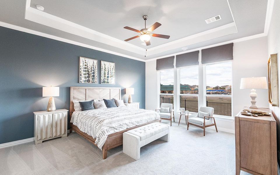 Representative furnished interior of a home built from the Atascadero by CastleRock Communities in Solterra, Mesquite (Image 12).