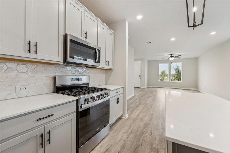 Furnished interior view inside a new home in Elyson, Katy (Image 10).