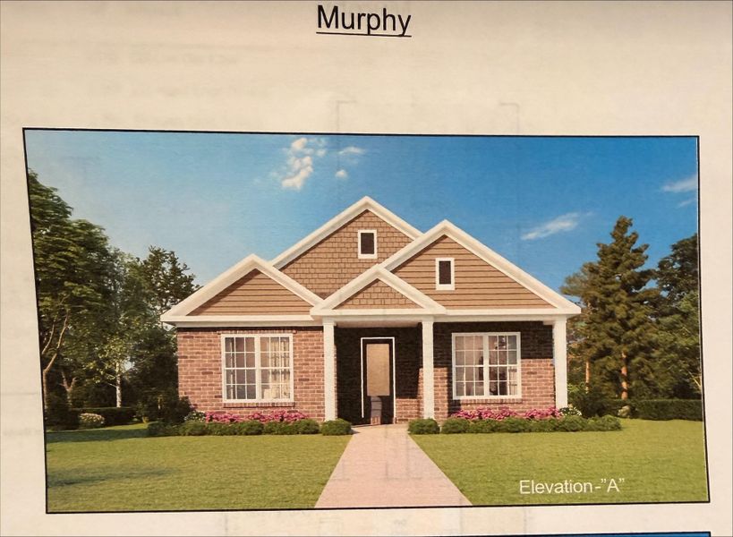 Architectural Rendering. Illustrating the property's exterior design and landscaping as "Elevation - "A"" Architectural Rendering. Illustrating the property's exterior design and landscaping as "Elevation - "A""
