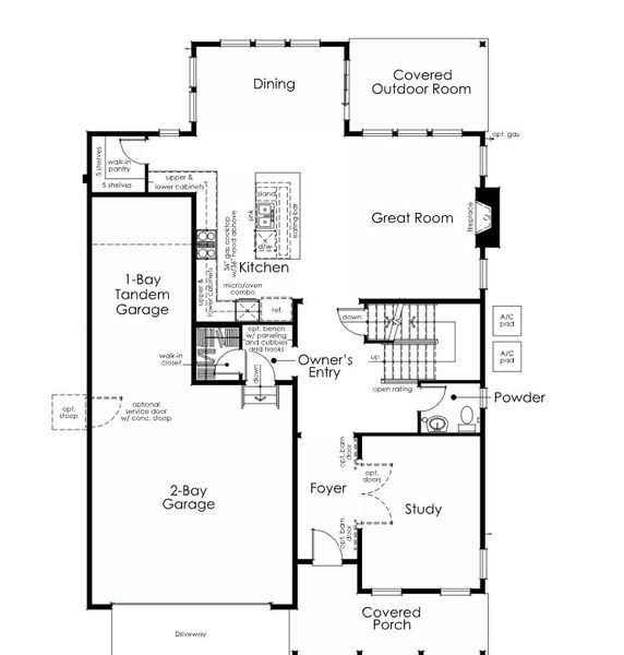 2D floor plan layout of this home in Stargaze at Solstice, Littleton, CO (Image 5). 2D floor plan layout of this home in Stargaze at Solstice, Littleton, CO (Image 5).